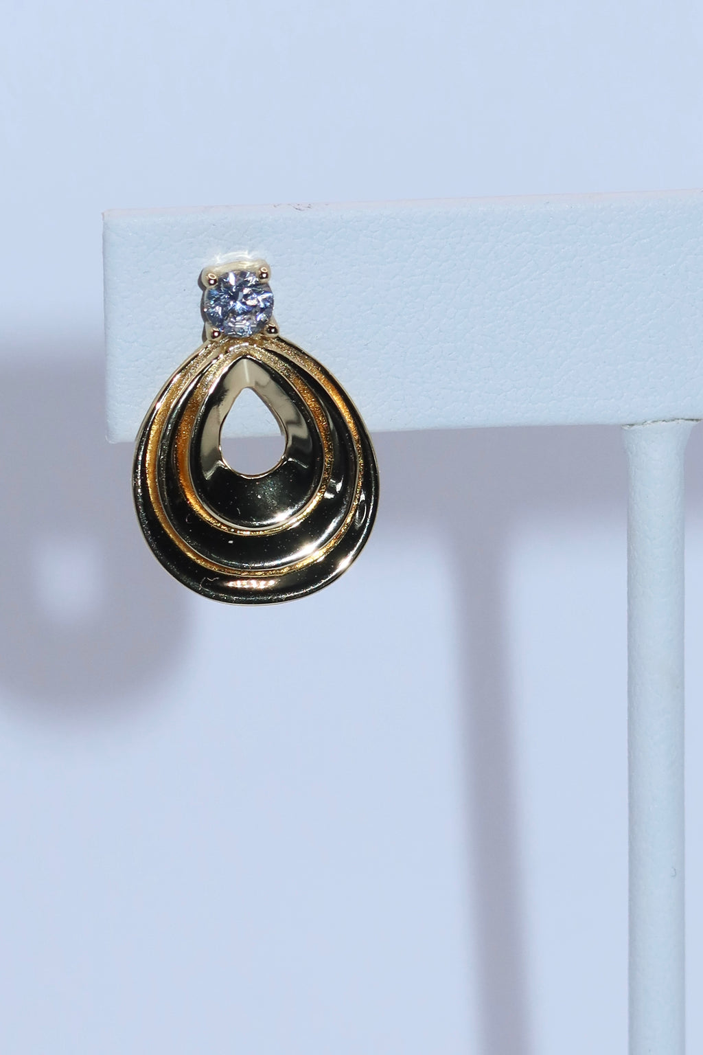 Gold Halo Hoop Earrings