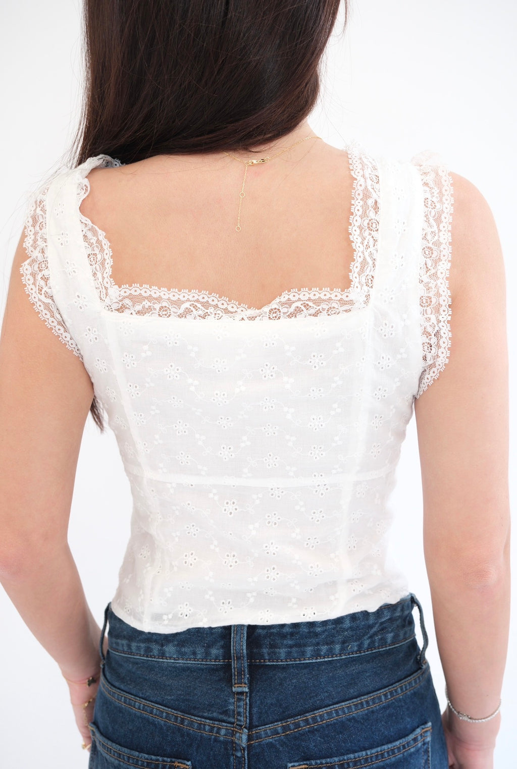 The Juliette Eyelet Lace Tank
