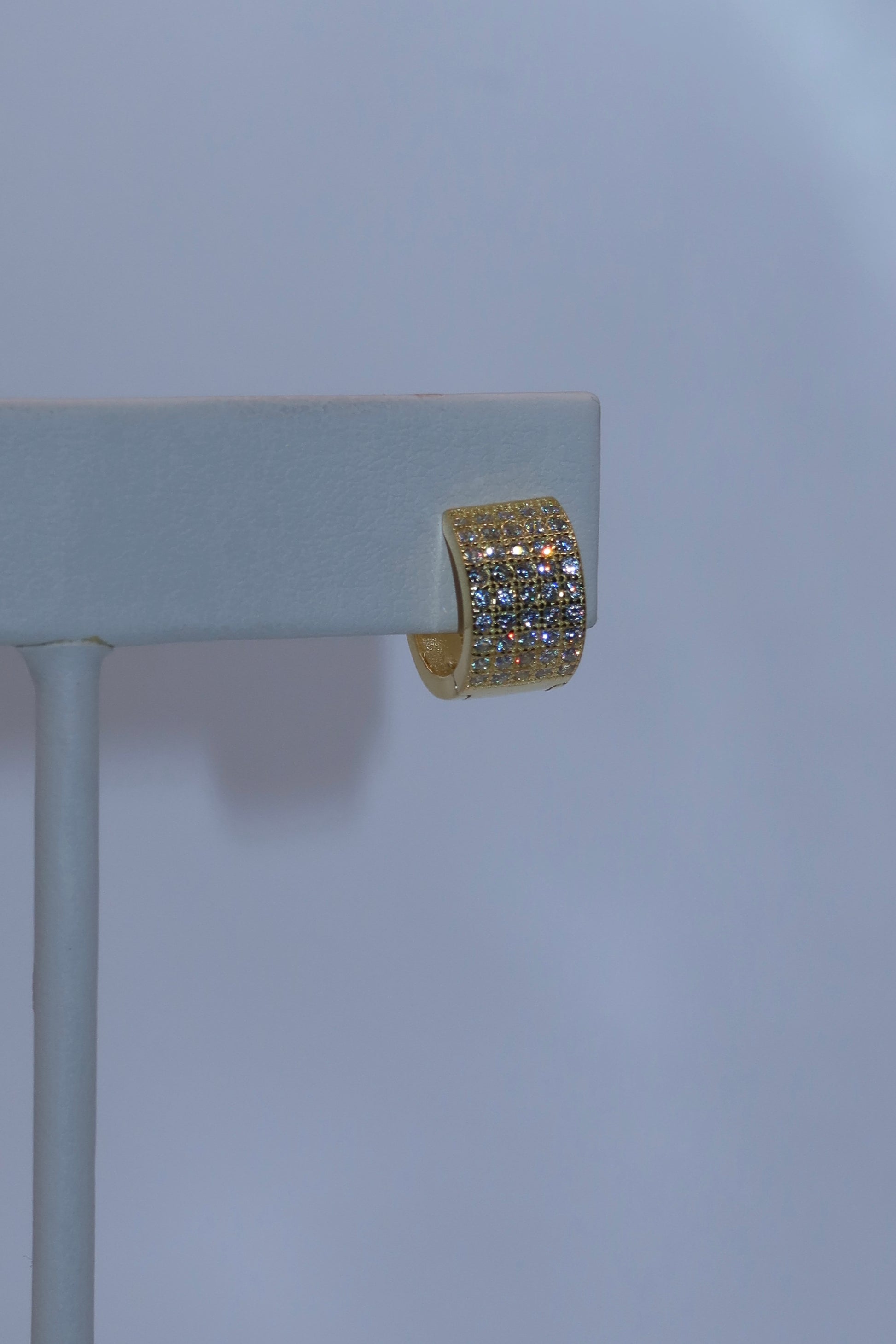 Gold Eternal CZ Hoops