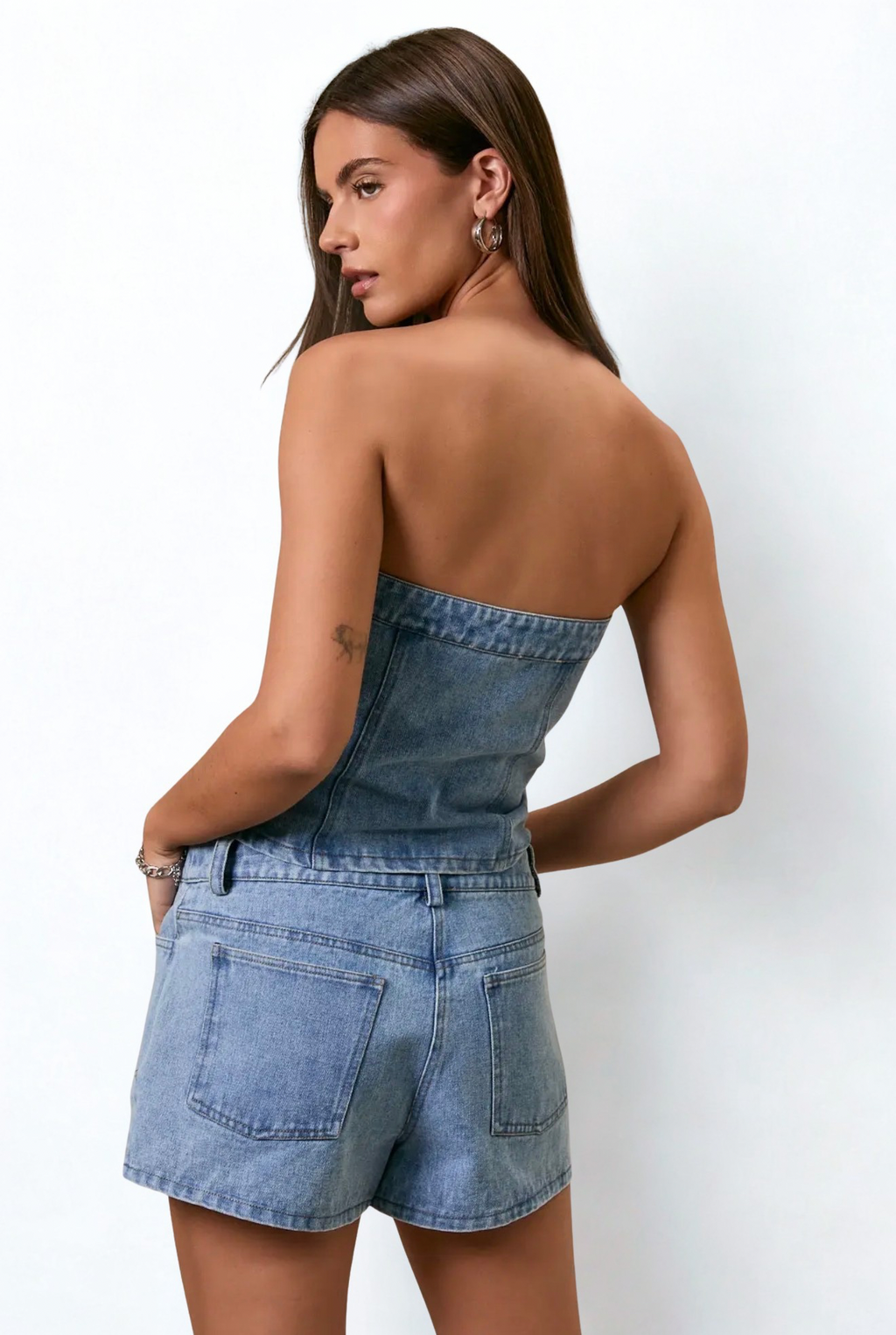 The Roxy Denim Tube Top