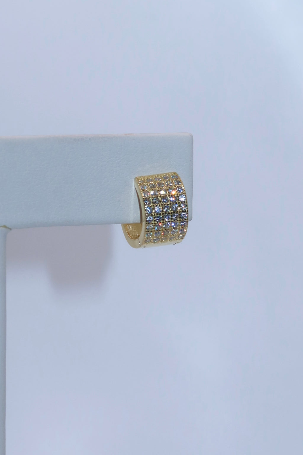 Gold Eternal CZ Hoops