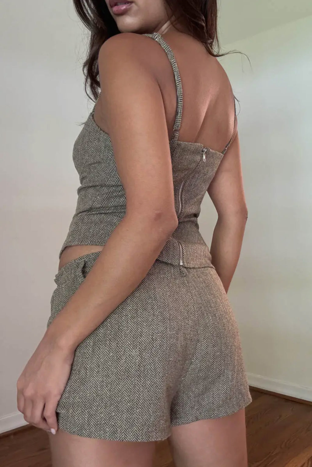 Bustier Top with Micro Shorts