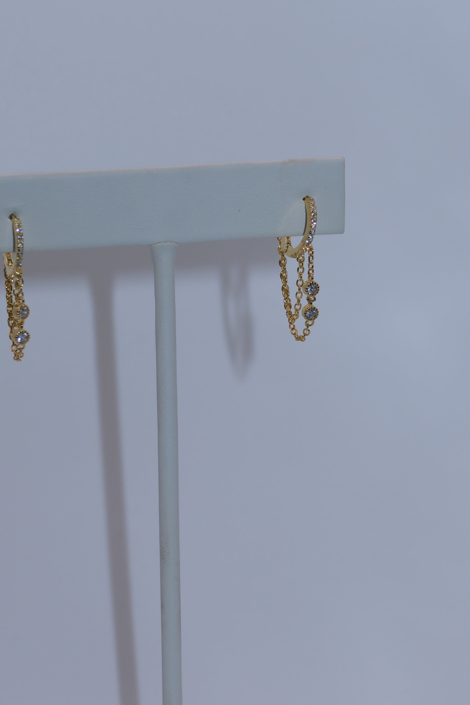Gold Chain Mini Hoop