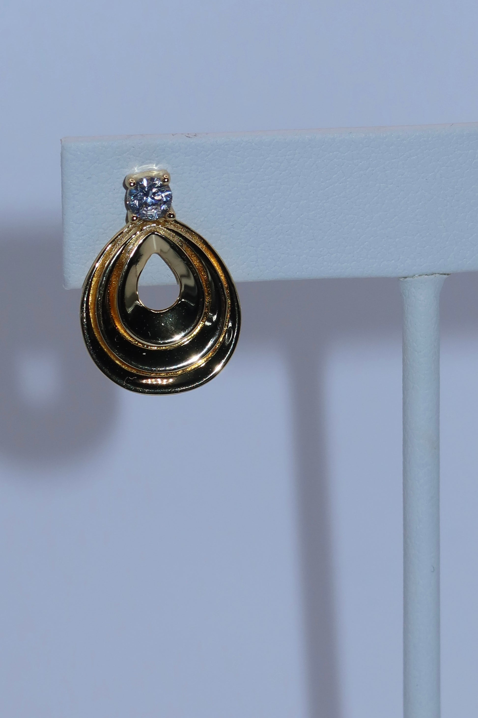 Gold Halo Hoop Earrings