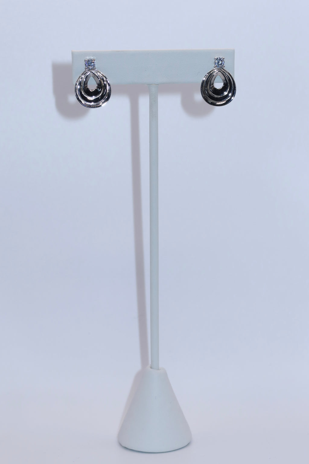 Silver Halo Hoop Earring