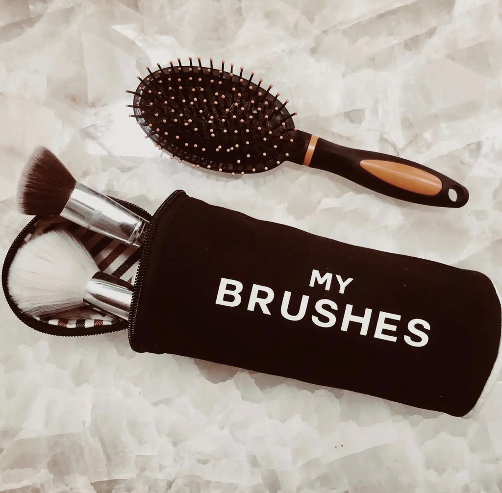 Black My Brushes Case