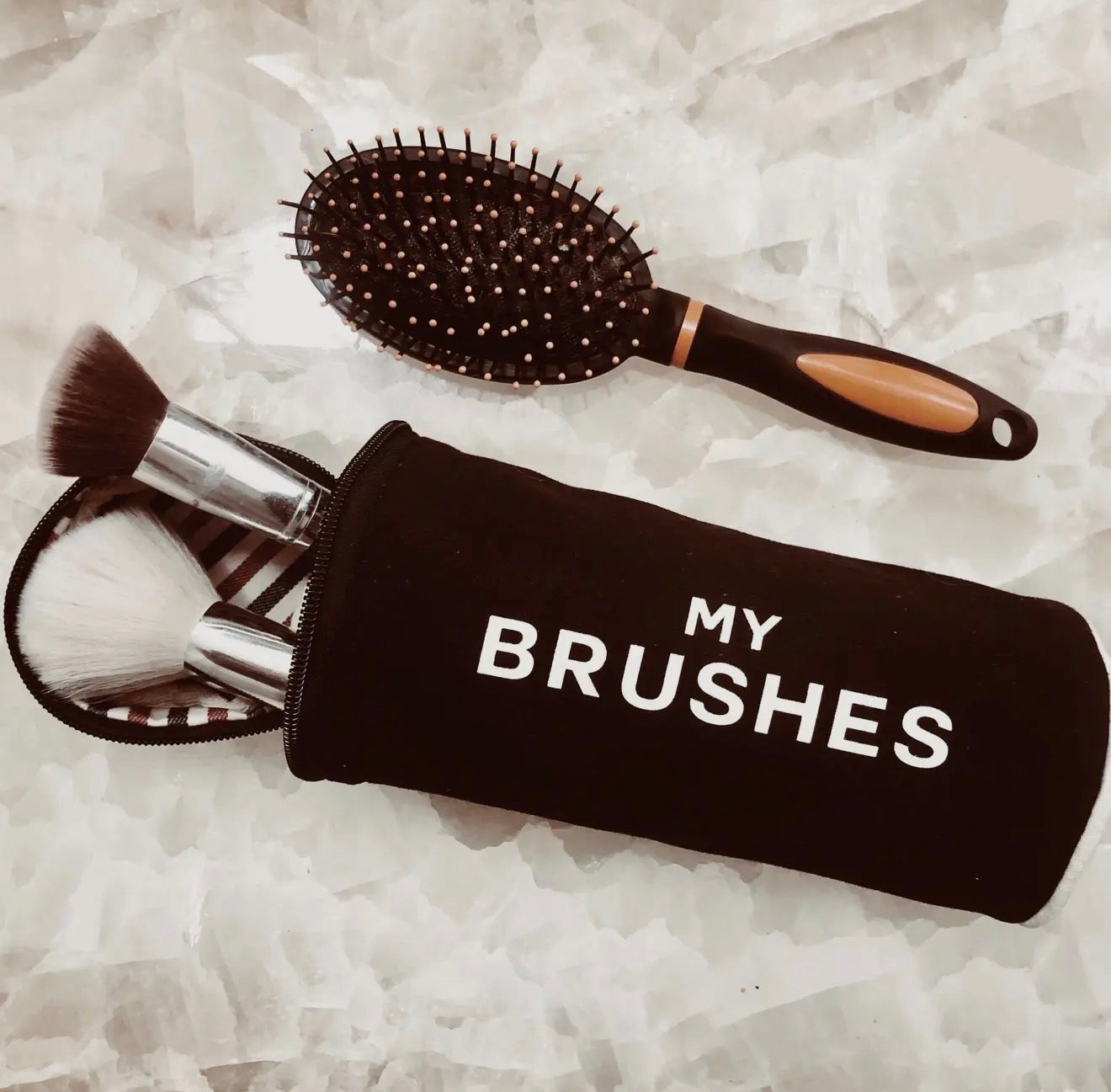Black My Brushes Case