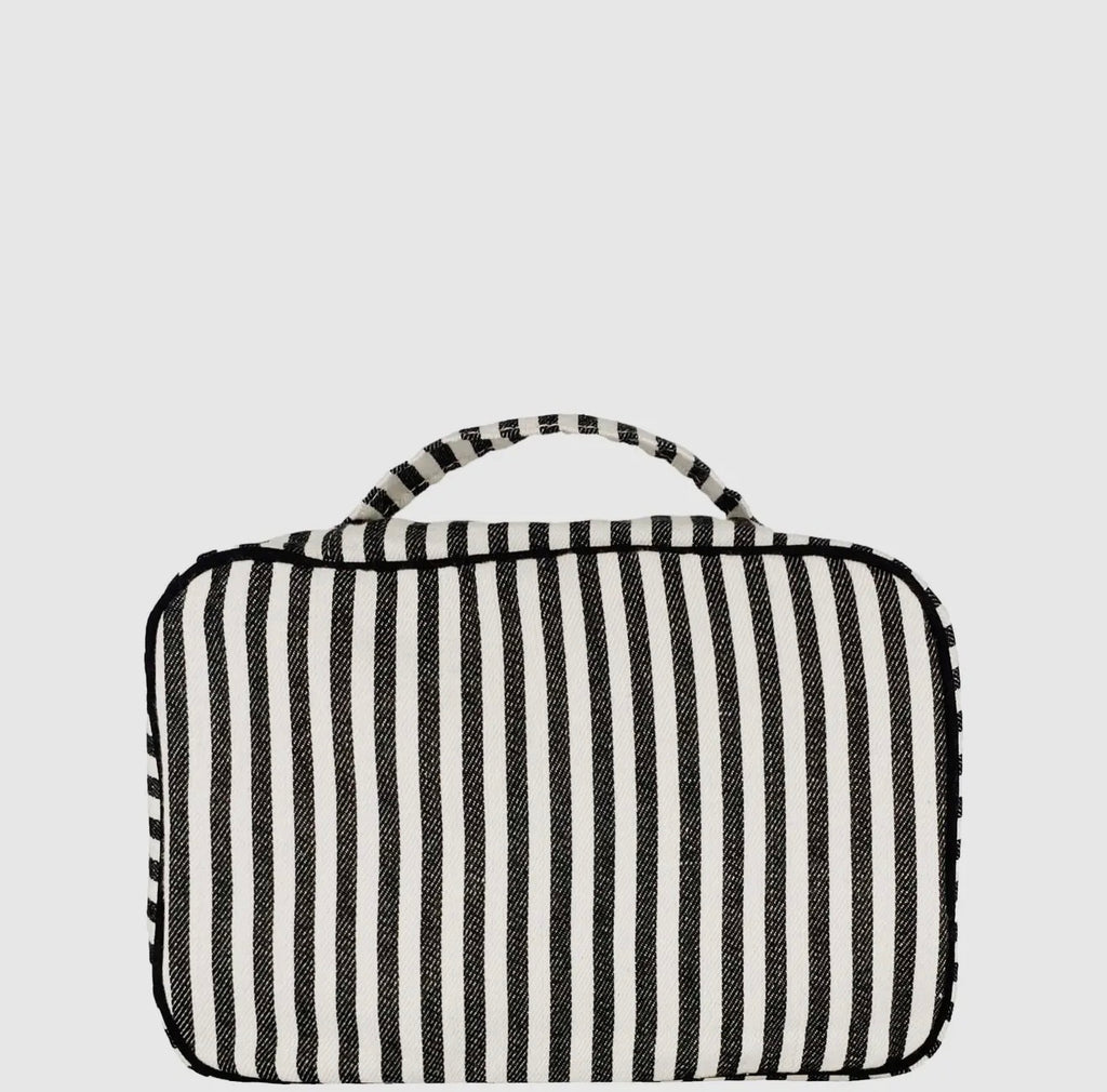 Striped Hanging Toiletry Case