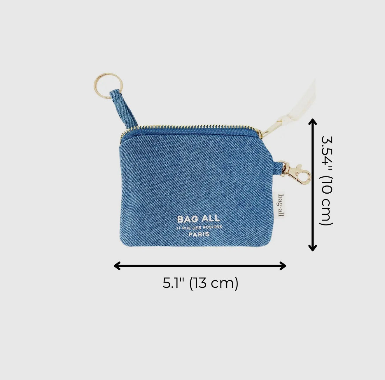 Denim Key & Card Holder