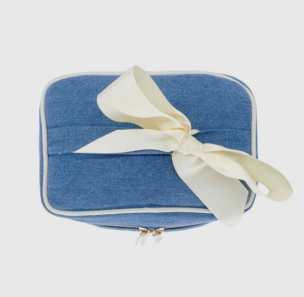 Denim Large Makeup Case
