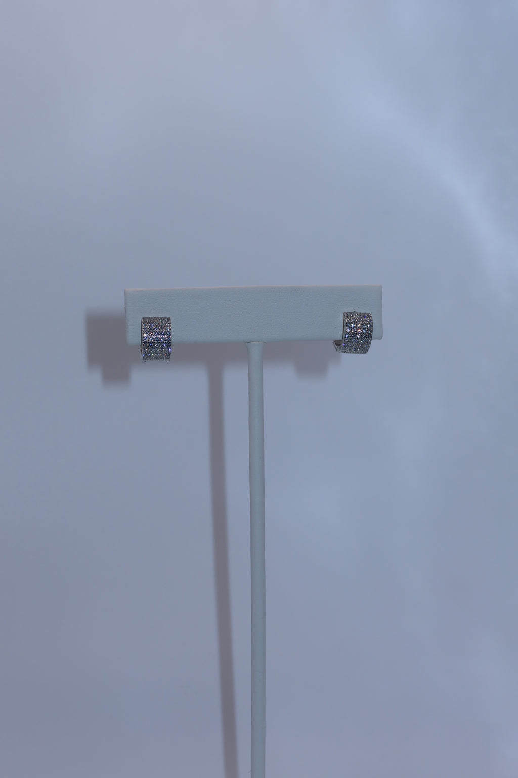 Silver Eternal CZ Hoops