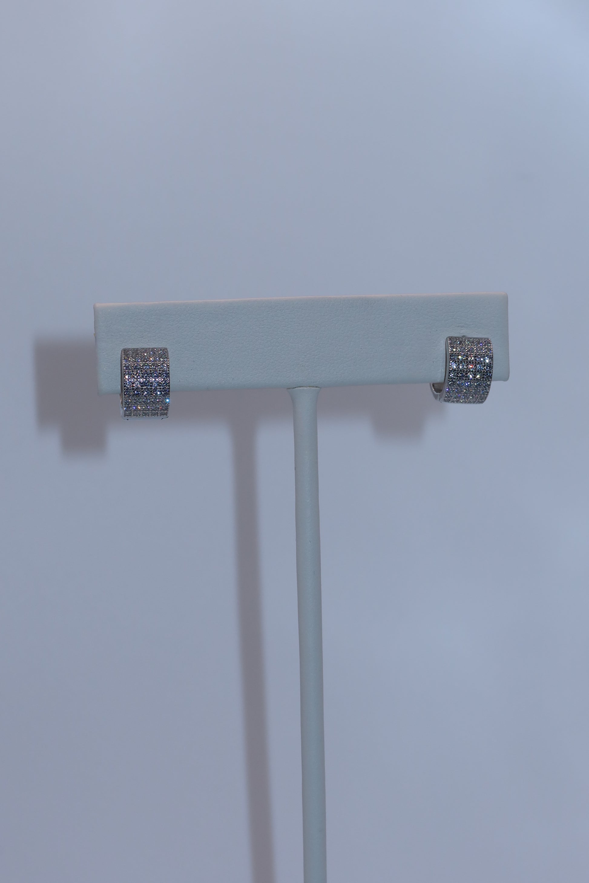Silver Eternal CZ Hoops