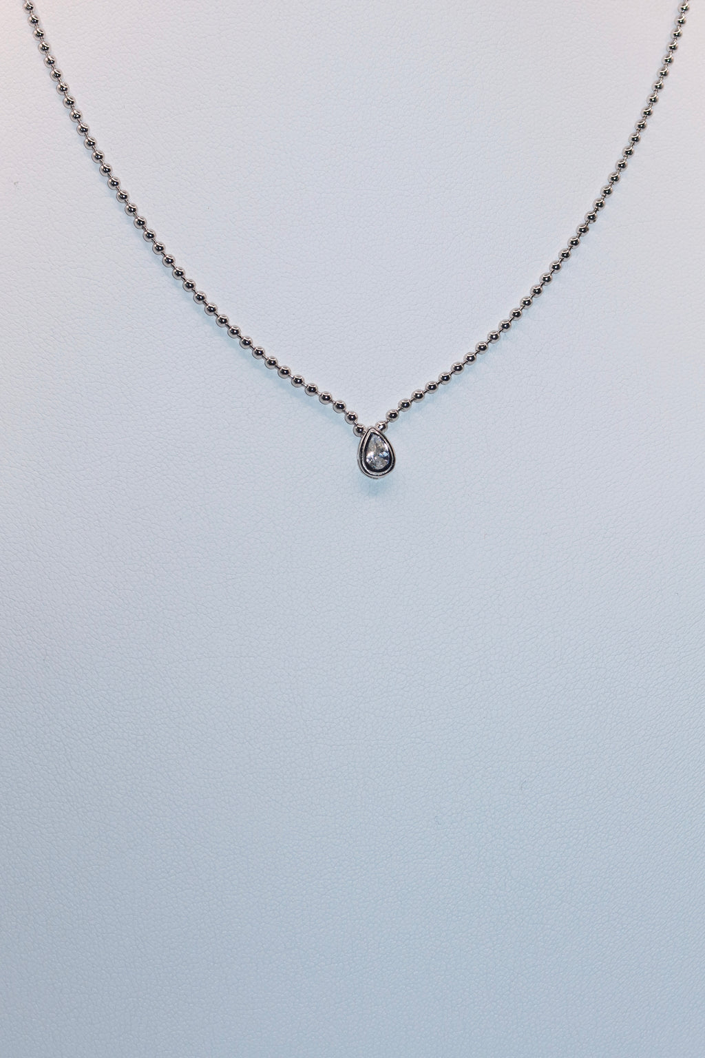 Silver Drop Effect Pendant