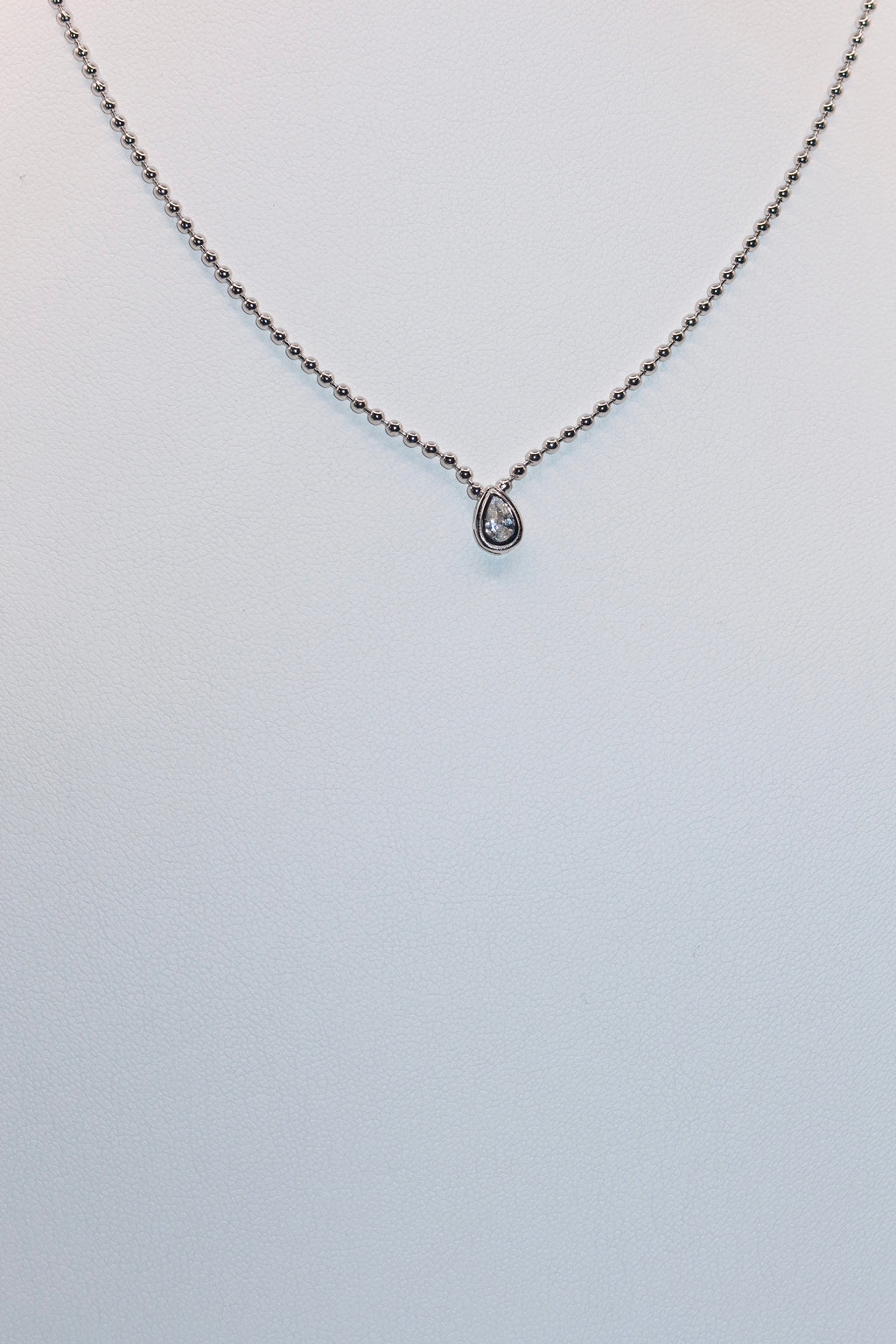 Silver Drop Effect Pendant