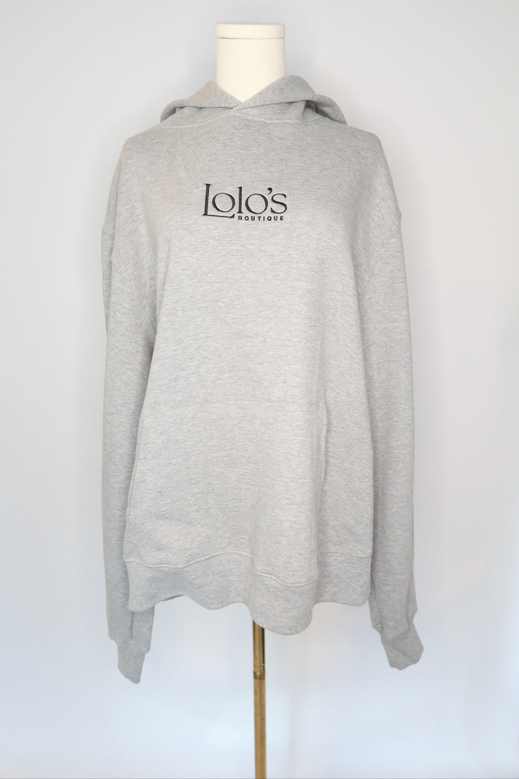 LOLO'S Hooded Sweatshirt - Grey with Black