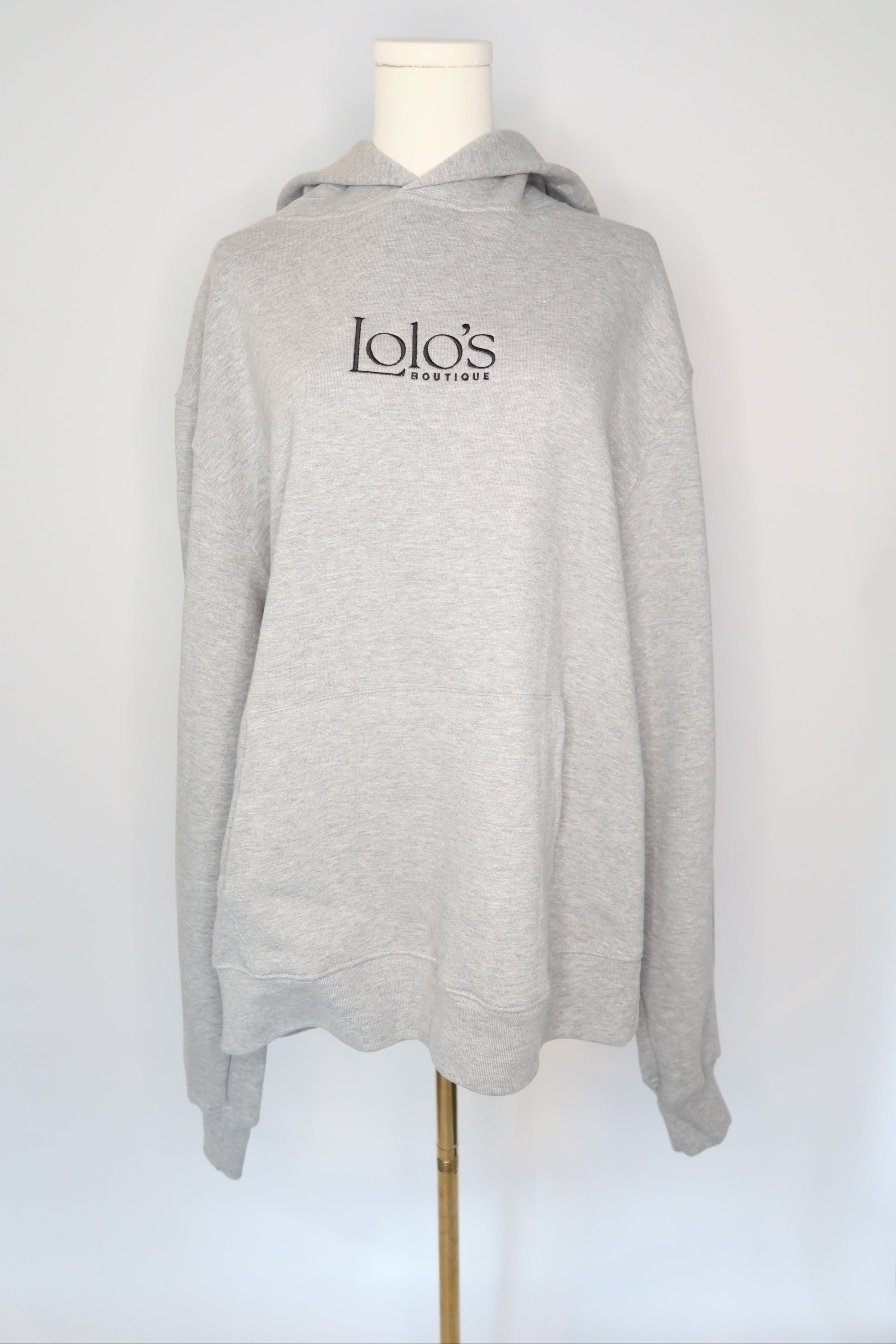 LOLO'S Hooded Sweatshirt - Grey with Black
