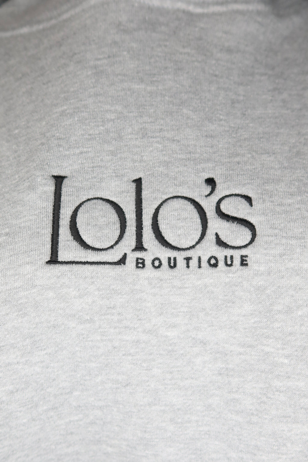 LOLO'S Hooded Sweatshirt - Grey with Black