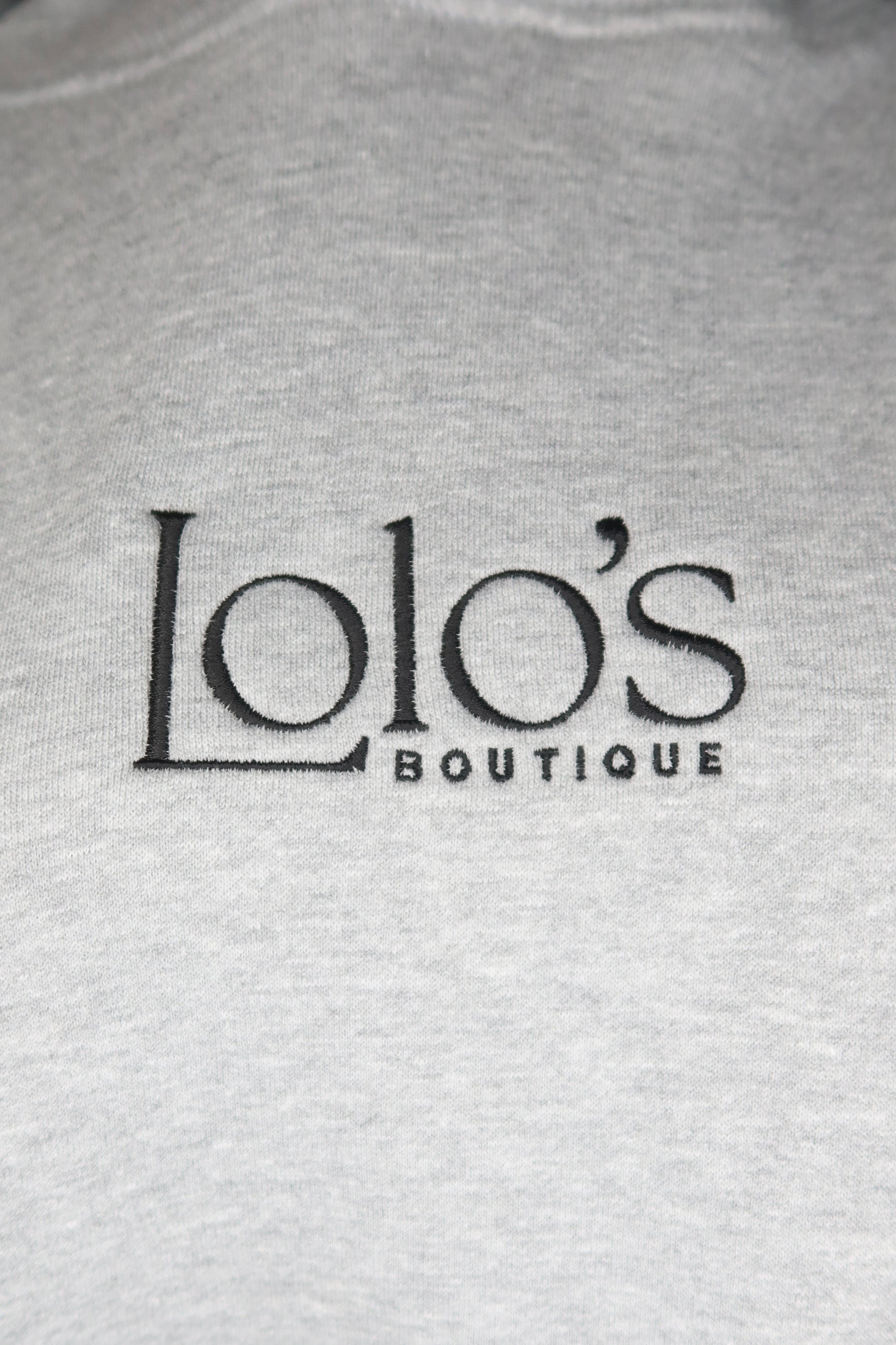 LOLO'S Hooded Sweatshirt - Grey with Black