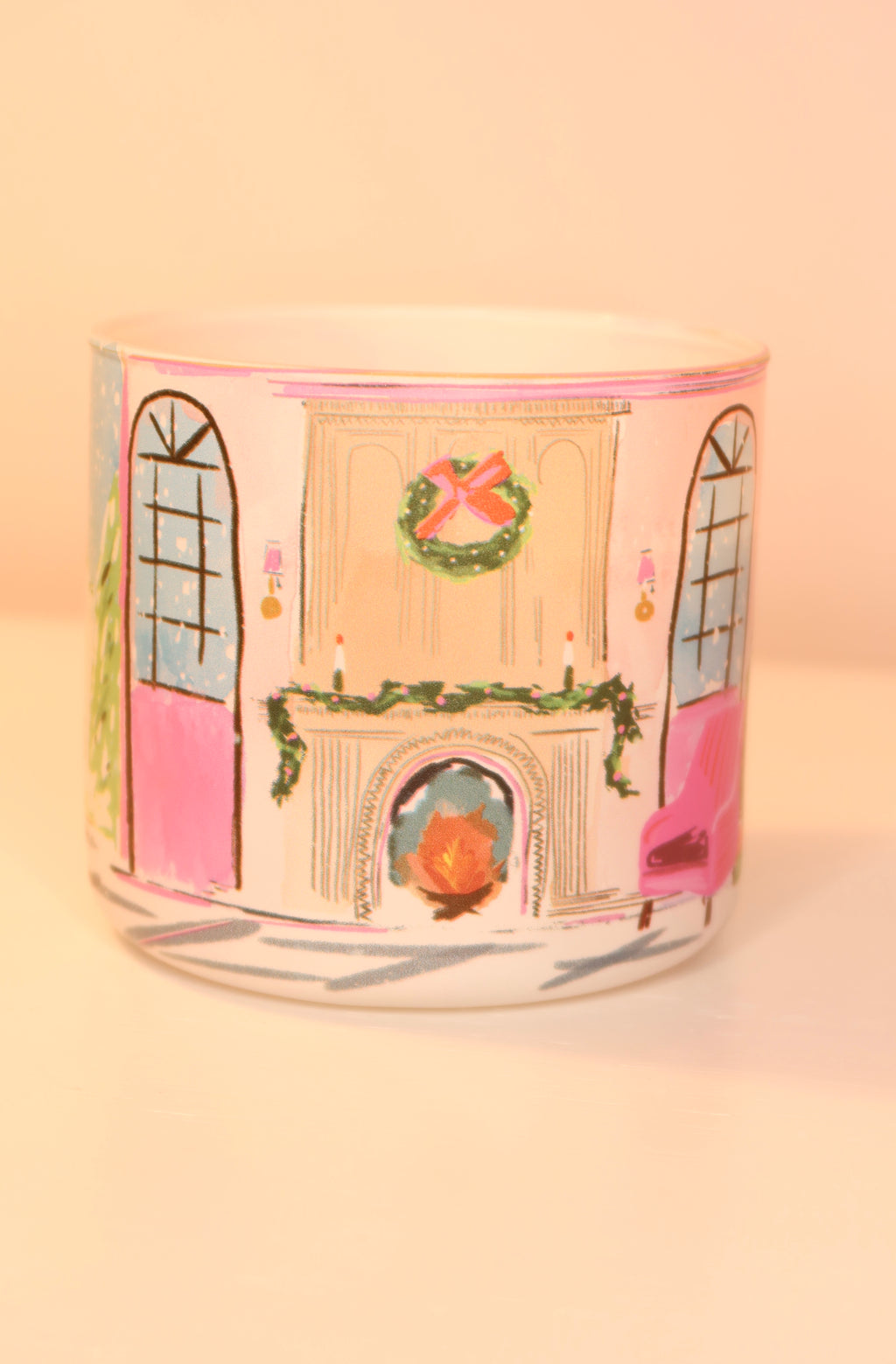 Candy Cane Cottage Candle