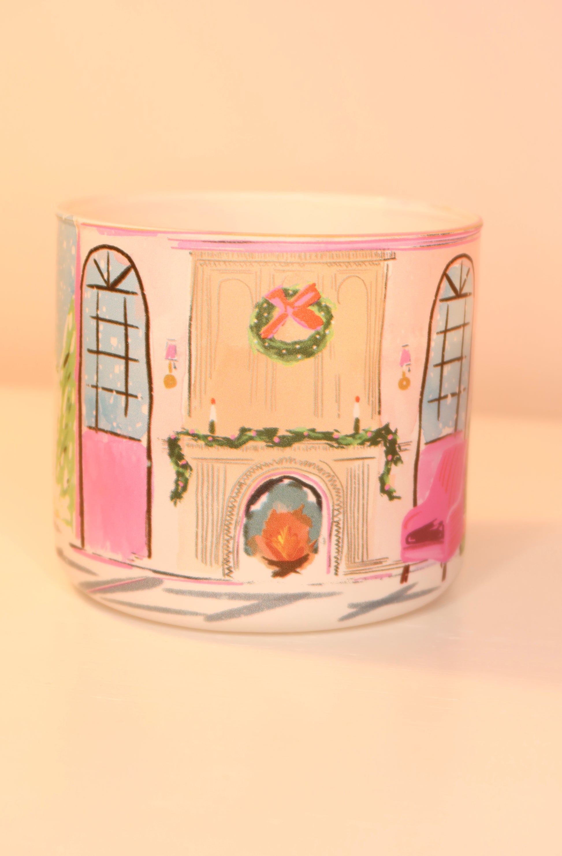 Candy Cane Cottage Candle