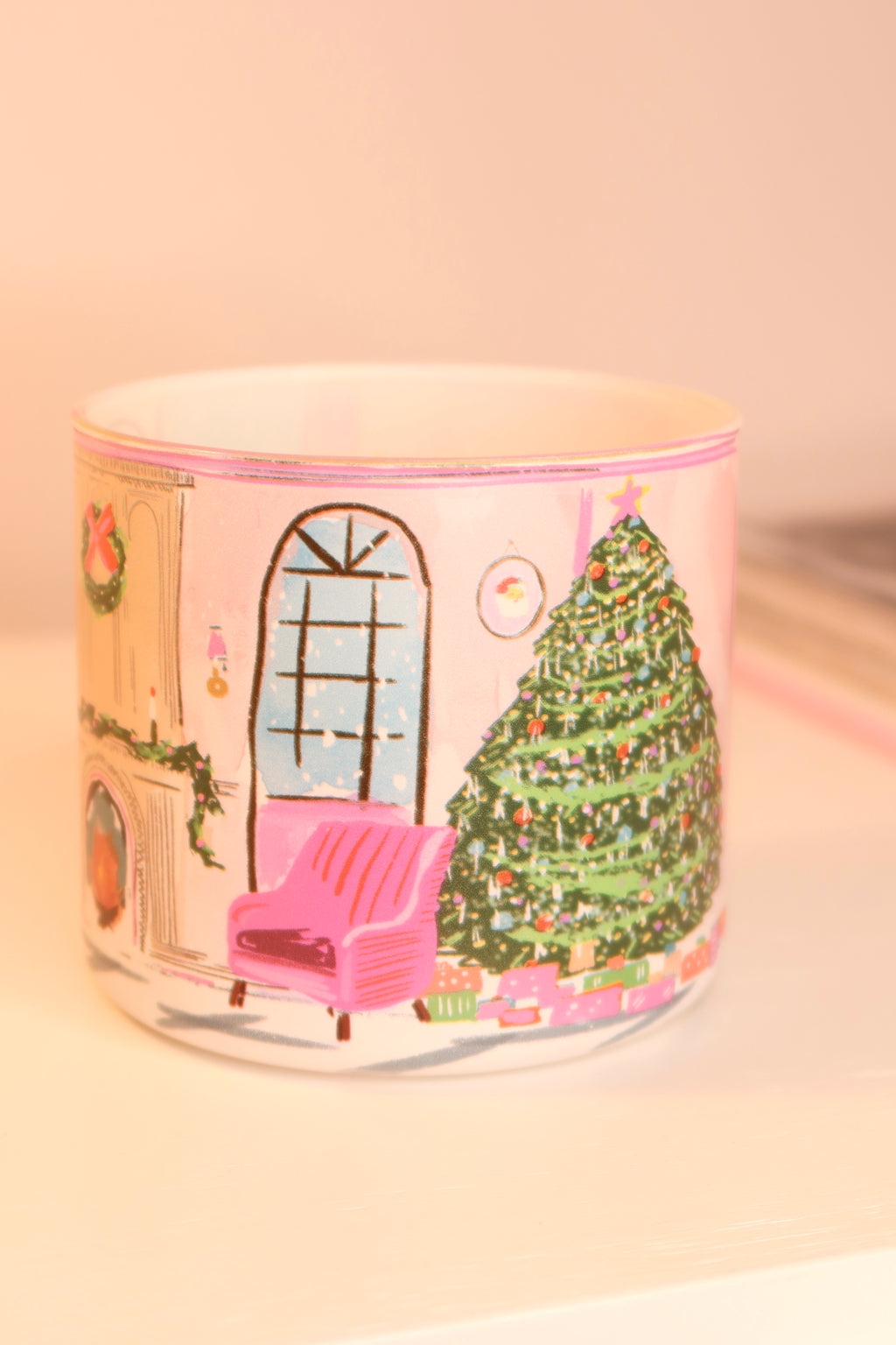 Candy Cane Cottage Candle