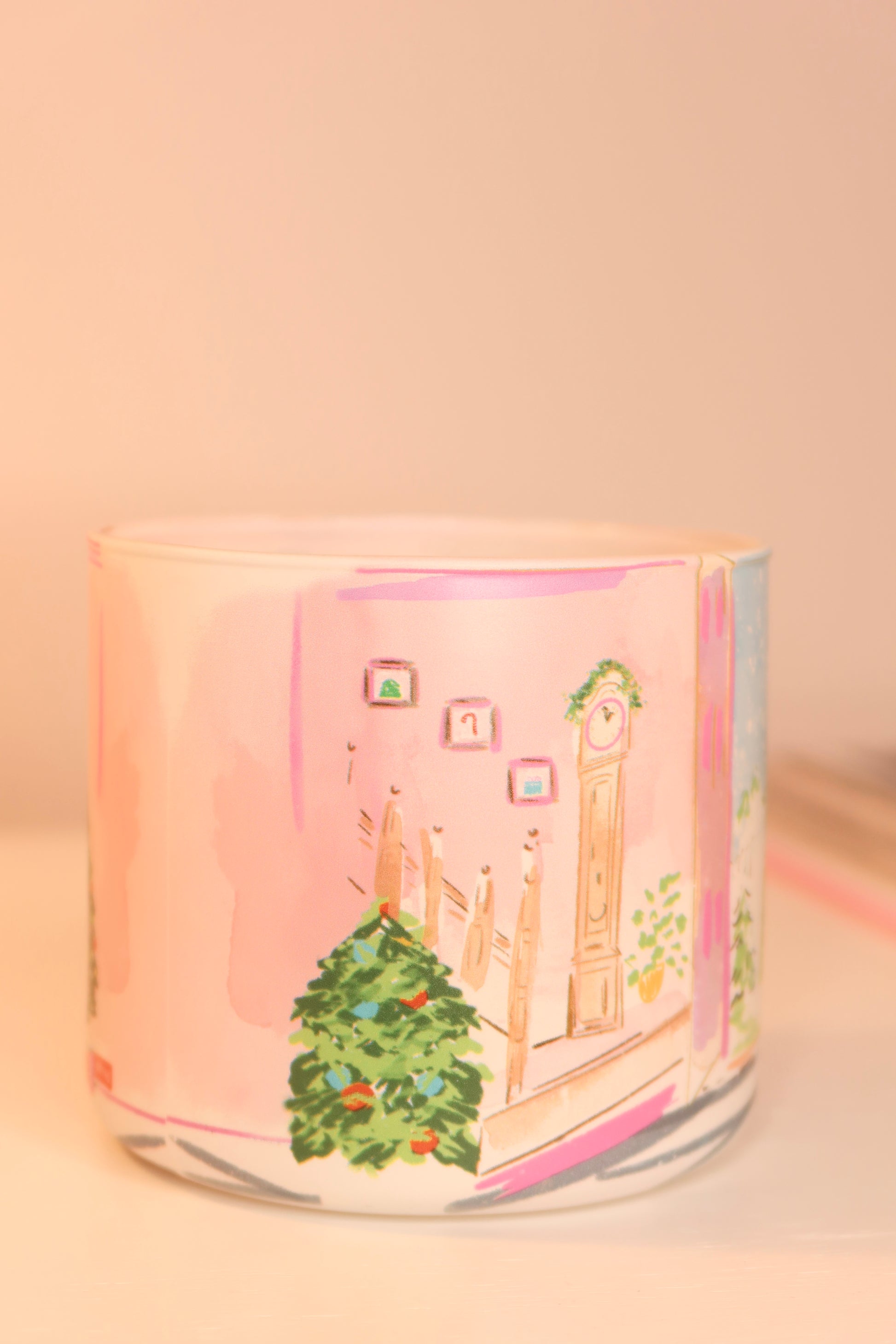 Candy Cane Cottage Candle