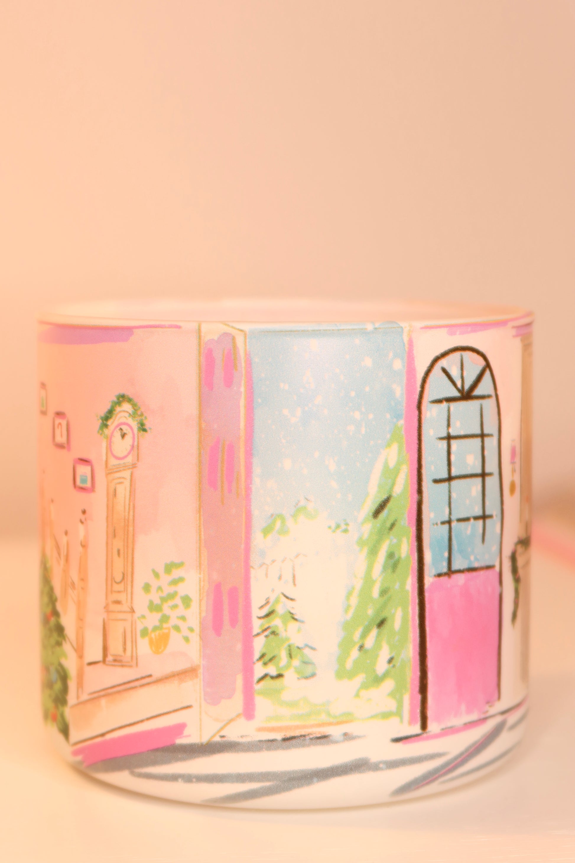 Candy Cane Cottage Candle