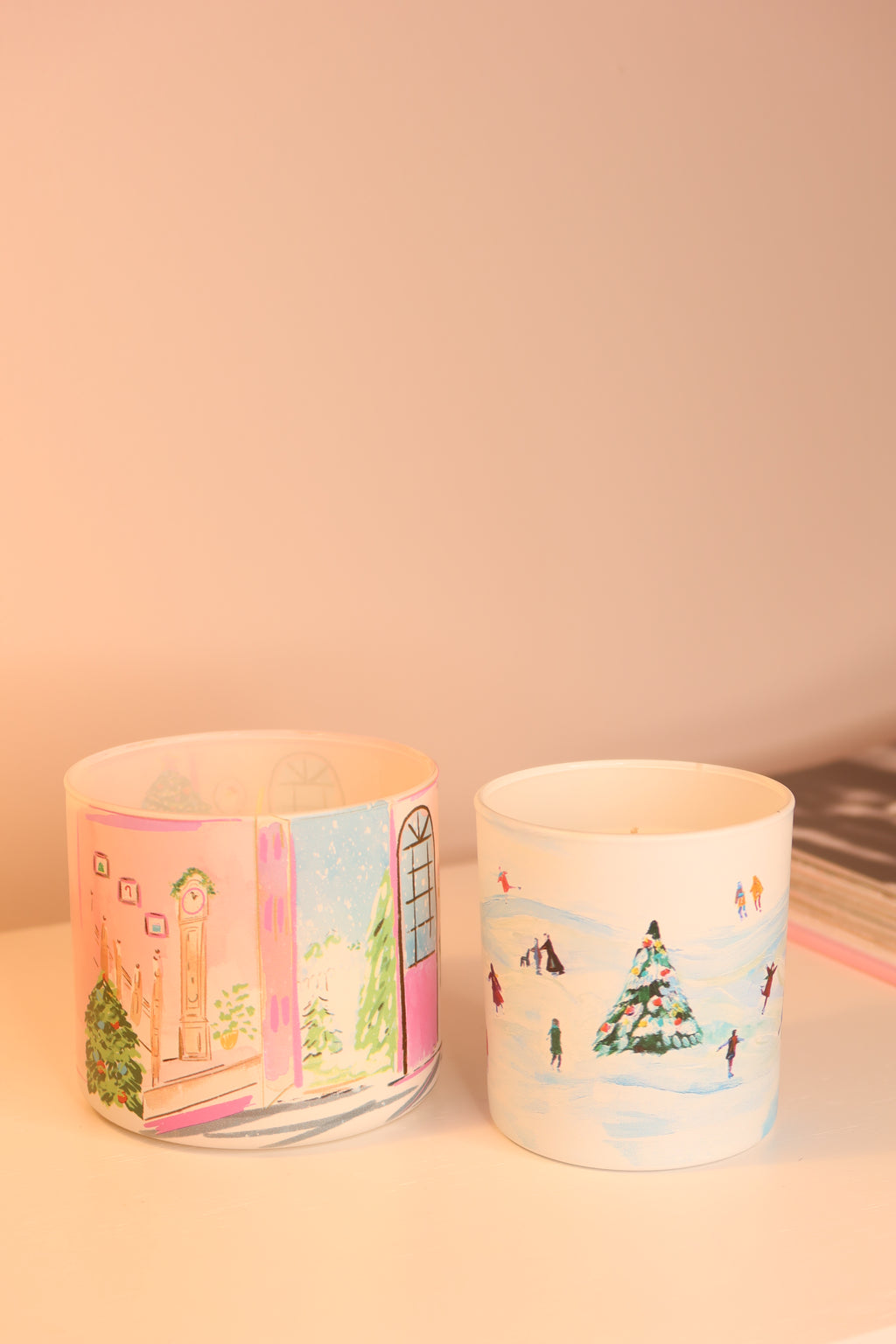 Candy Cane Cottage Candle