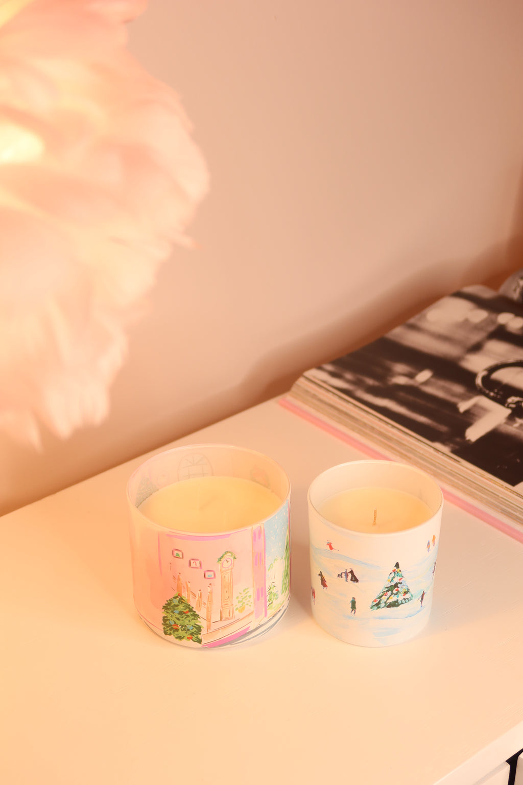 Candy Cane Cottage Candle