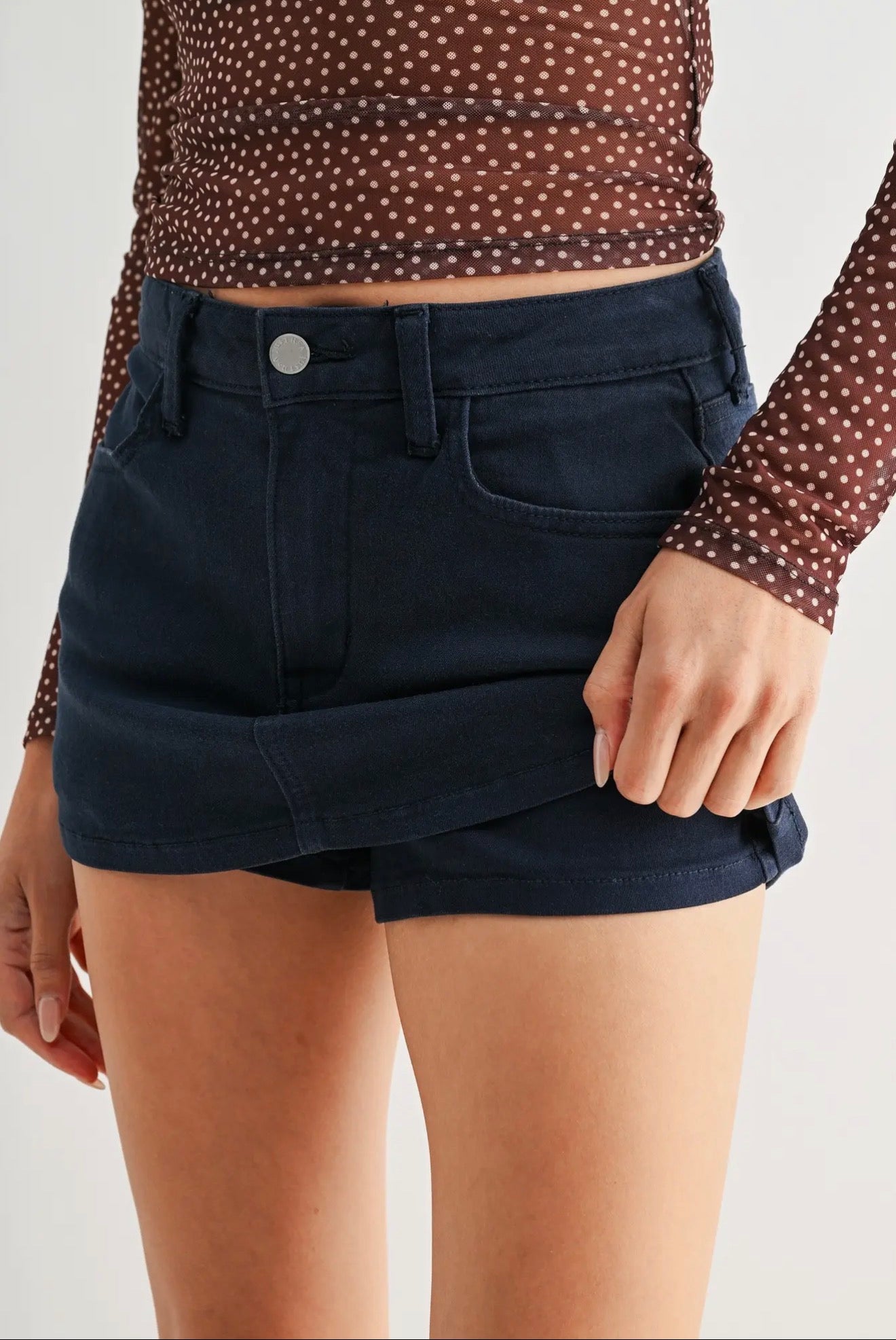 The Navy Mini Skort
