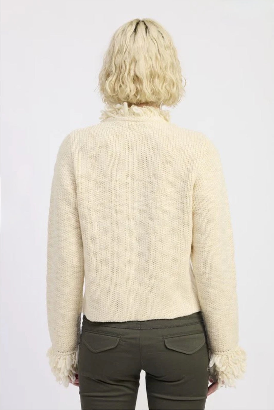 Fringe Knit Cardigan