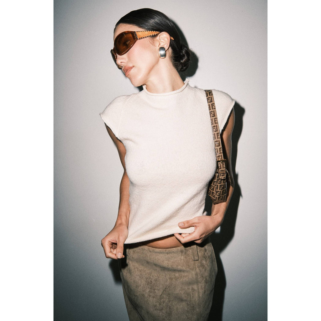 River Cap Sleeve Top